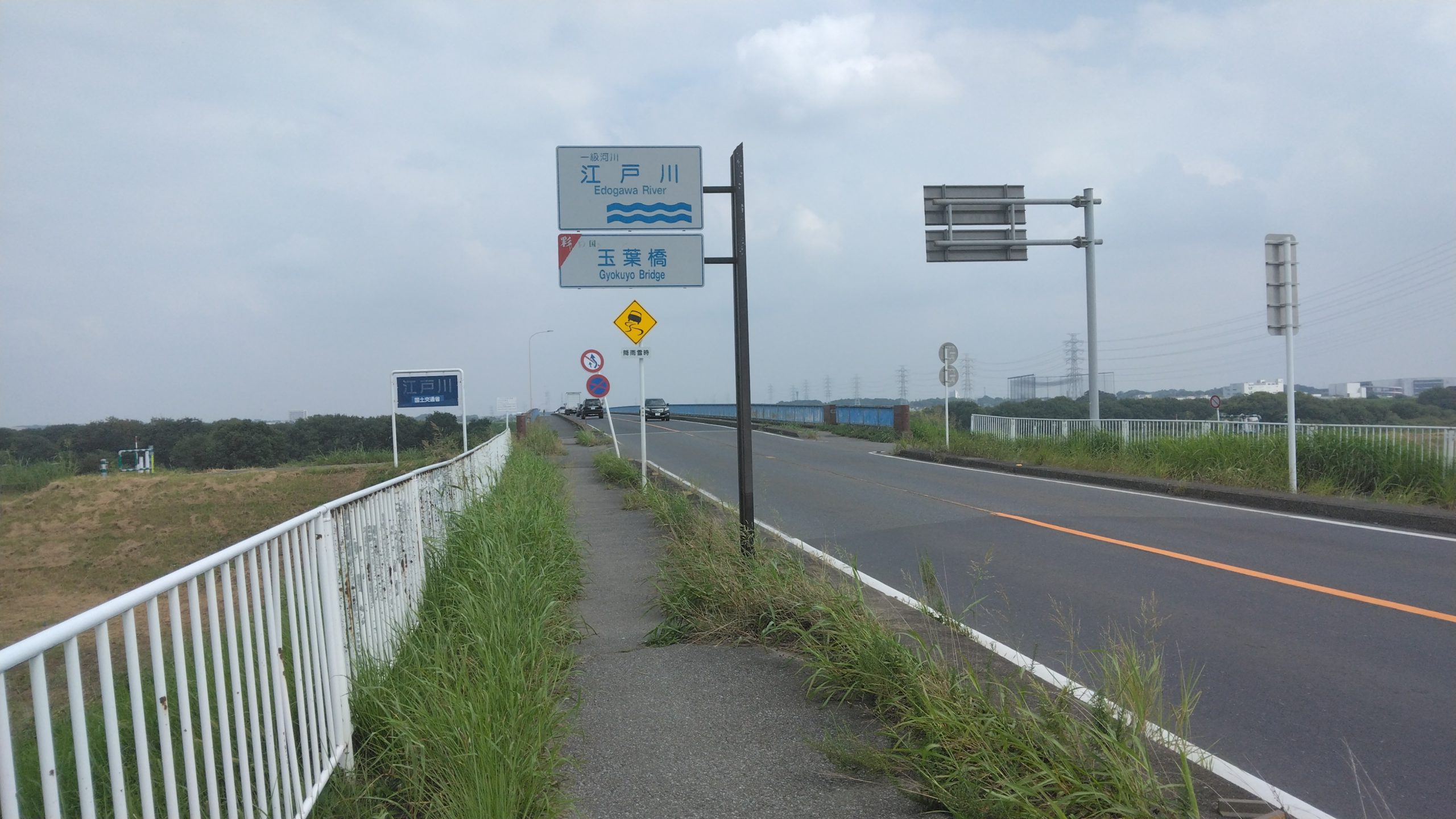 江戸川サイクリングロード玉葉橋から柴又までの紹介です